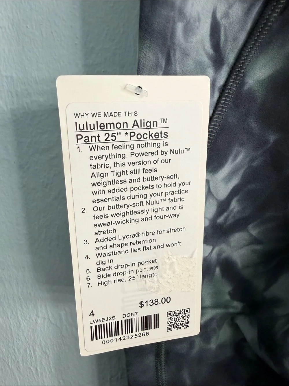 Lululemon Align High-Rise Pant 25” Pockets/Color DON7